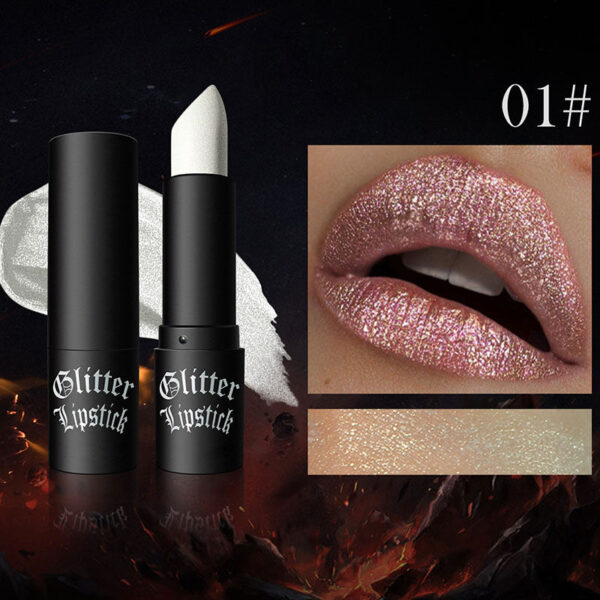 Matte Permanent Lipstick With Fine Glitters（50% OFF）