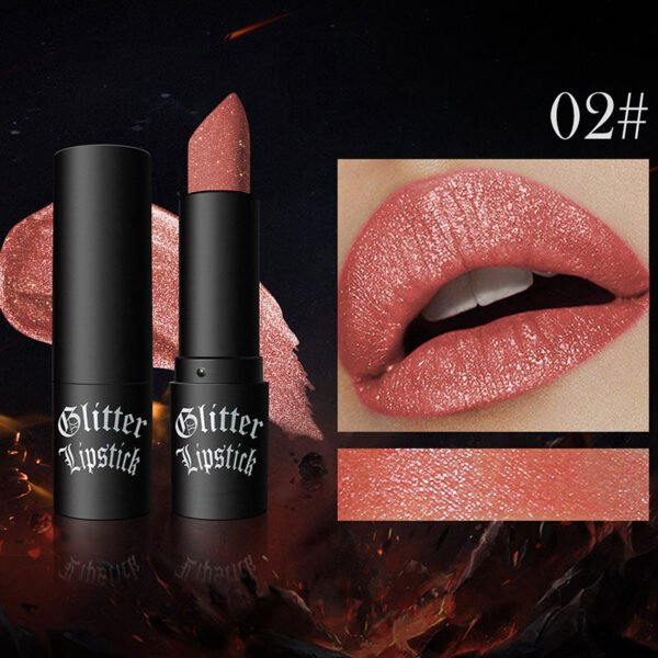 Matte Permanent Lipstick With Fine Glitters（50% OFF）