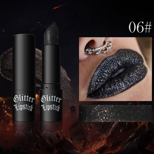 Matte Permanent Lipstick With Fine Glitters（50% OFF）