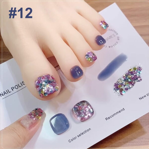 🎁Hot Sale 49% OFF⏳Fashion Glitter Dual-Color Nail Polish Combo Set