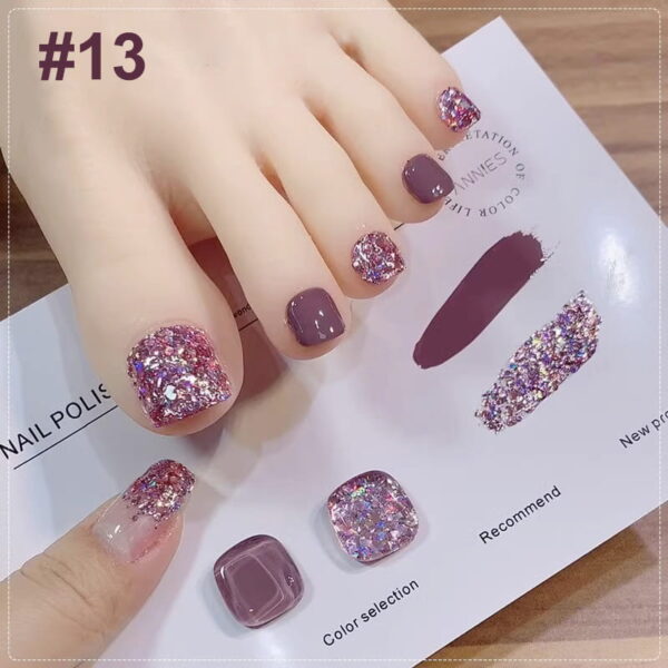 🎁Hot Sale 49% OFF⏳Fashion Glitter Dual-Color Nail Polish Combo Set