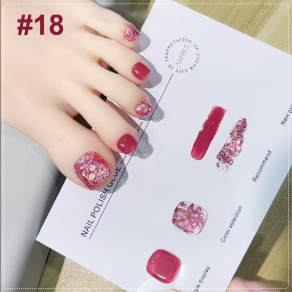 🎁Hot Sale 49% OFF⏳Fashion Glitter Dual-Color Nail Polish Combo Set